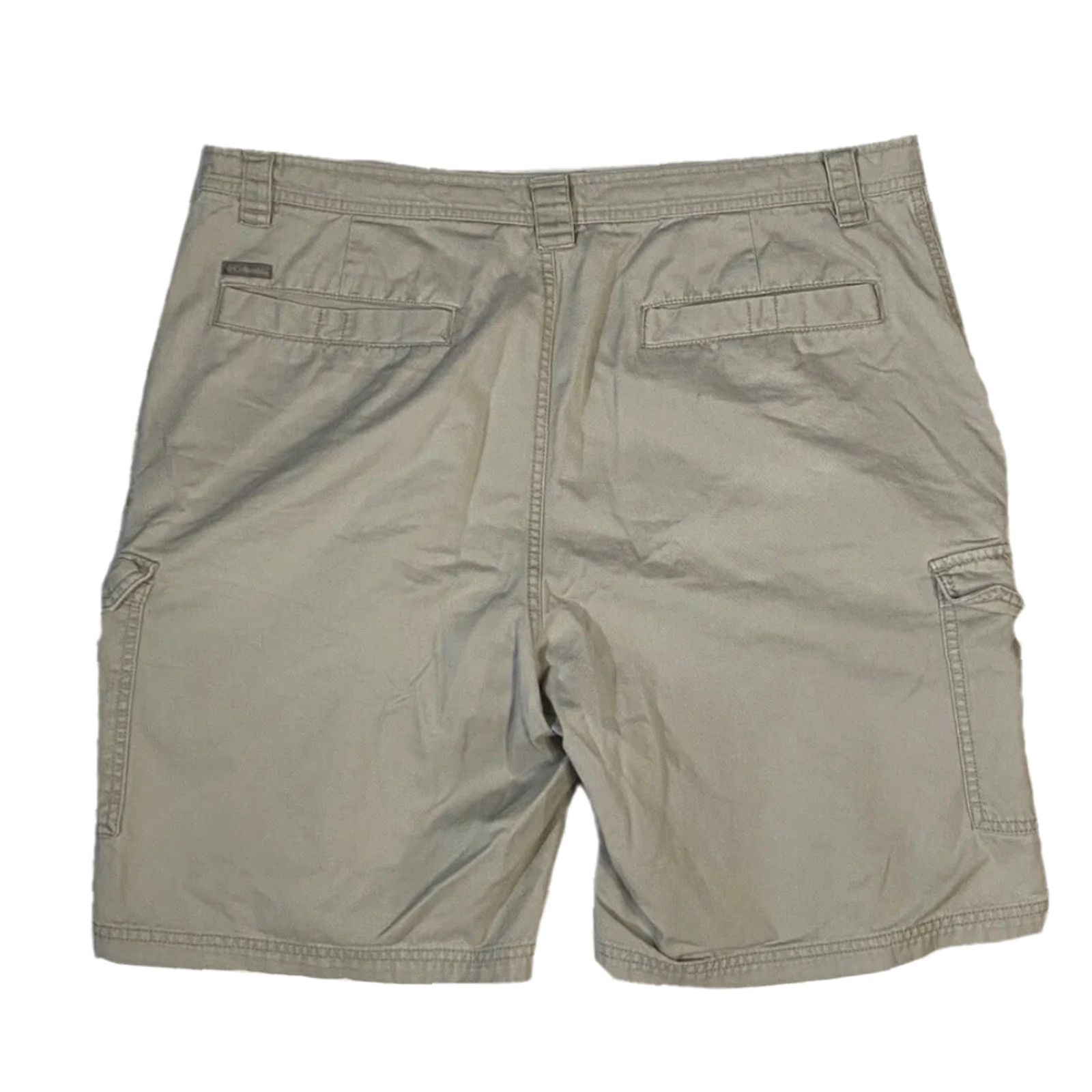Vintage Columbia Mens Cargo Shorts Beige Kahki Tan Light Wash Size 38x10 Cargo Shorts Beige Kahki Tan Light Wash Regular Mens Size US 38 / EU 54 - 2 Thumbnail