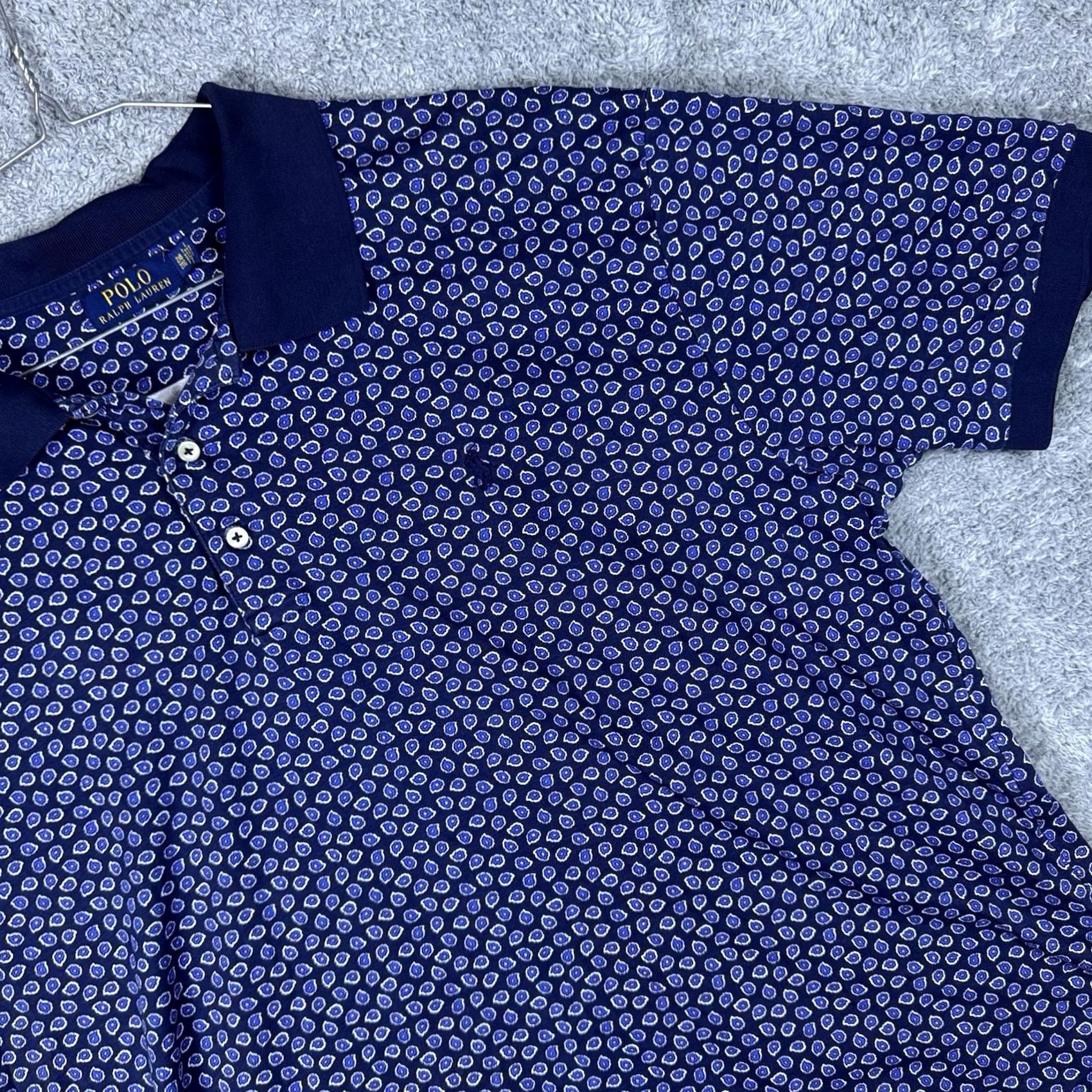 Polo Ralph Lauren Polo Ralph Lauren Shirt Mens 2XB Big Polo Geometric Floral All Over Print Preppy Size US XXL / EU 58 / 5 - 3 Thumbnail