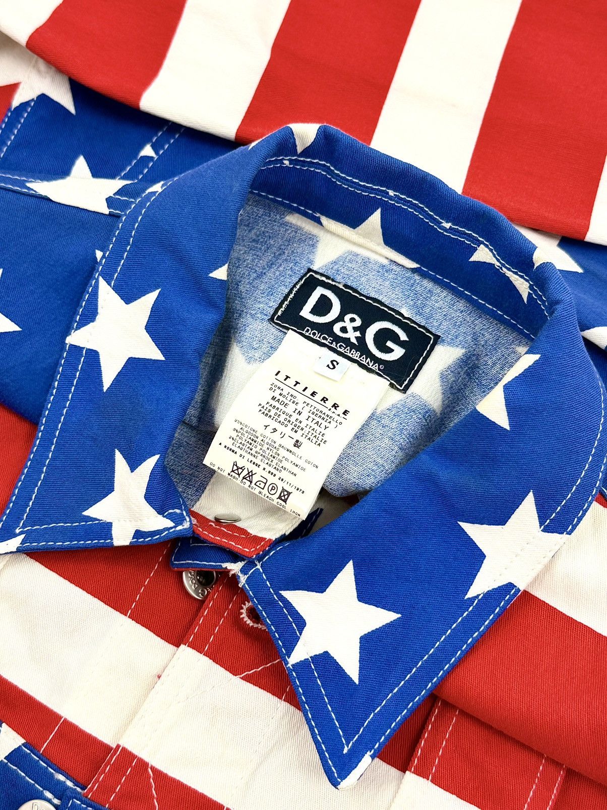 Dolce & Gabbana Dolce & Gabbana - 2000’s - Iconic - American Print - Jacket Size S / US 4 / IT 40 - 14 Thumbnail