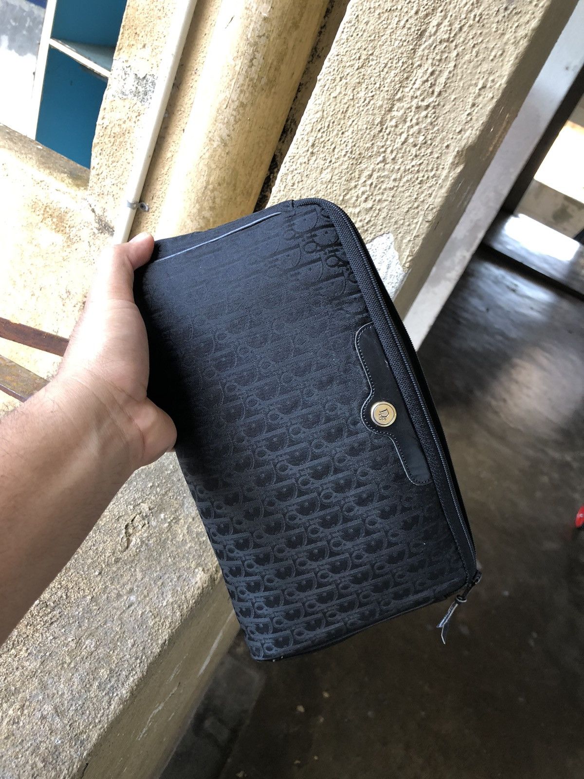 Christian Dior Monsieur Vintage Christian Dior Monogram Clutch Bag Black Size ONE SIZE - 17 Thumbnail