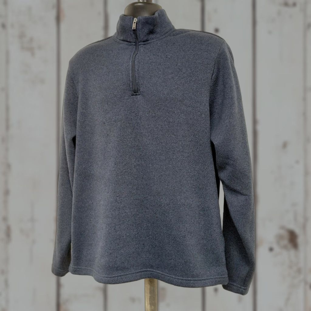 Old Navy Old Navy Sweatshirt Men XL Blue Pullover 3/4 Zip Fleece Pockets Long Sleeve Mock Neck Zip Pullover Athletic Regular Blue Size US XL / EU 56 / 4 - 1 Thumbnail