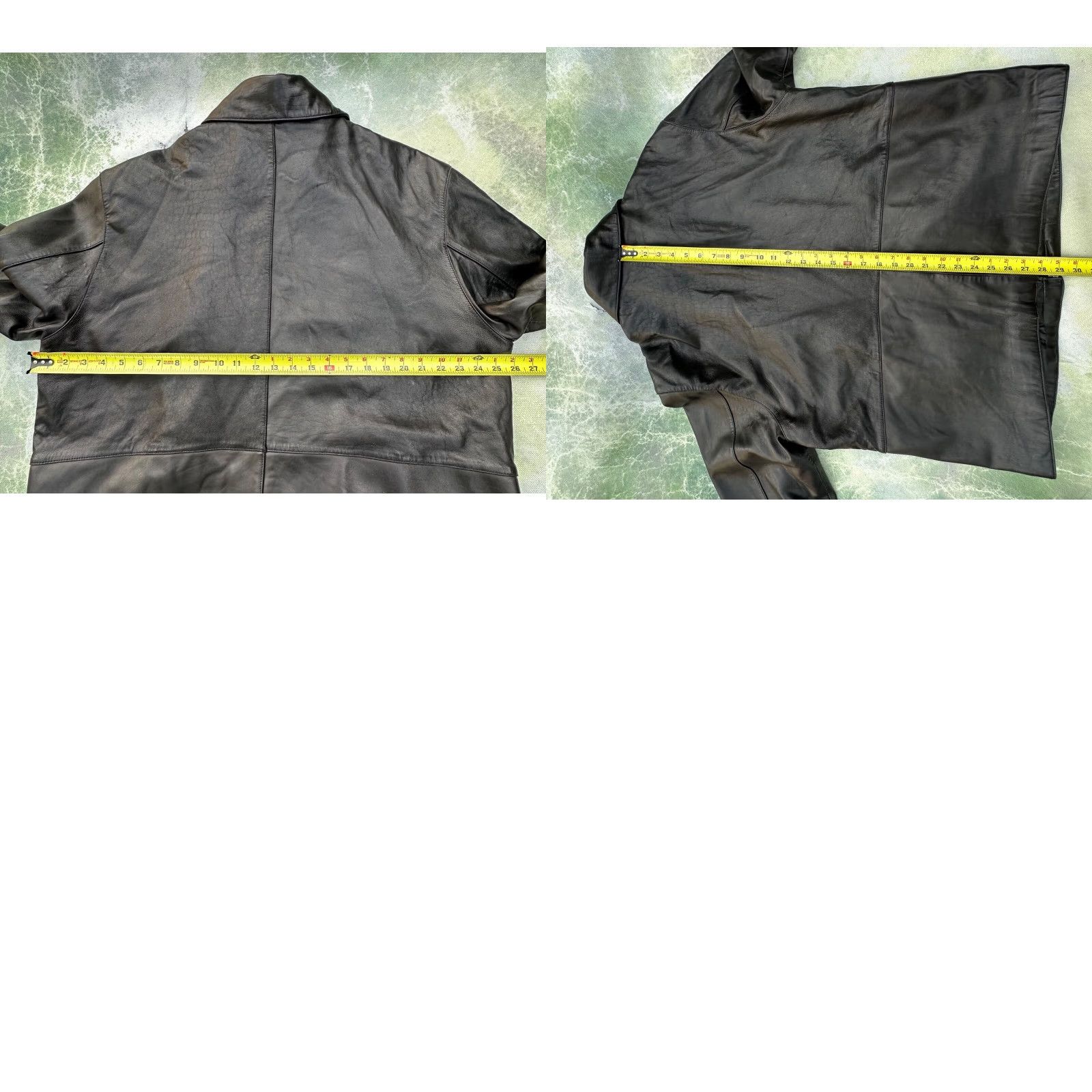 VINTAGE Dockers Men's Black Leather Jacket XL