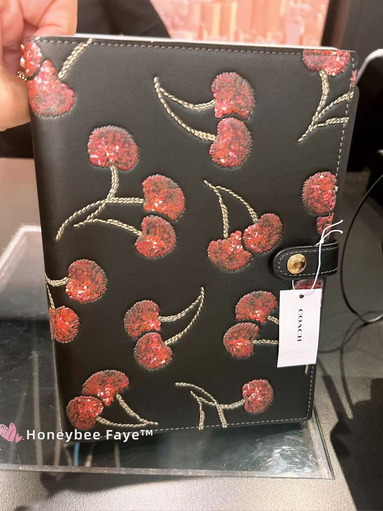 Coach NWT Coach Notebook With Cherry Print CDB79 Size ONE SIZE - 4 Thumbnail