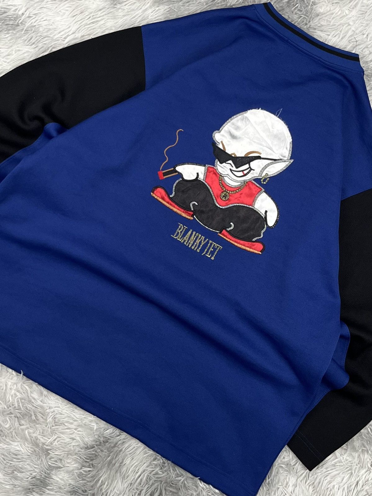 JNCO Vintage Blanky Jet Hockey Long Sleeve Shirt Size US M / EU 48-50 / 2 - 7 Thumbnail