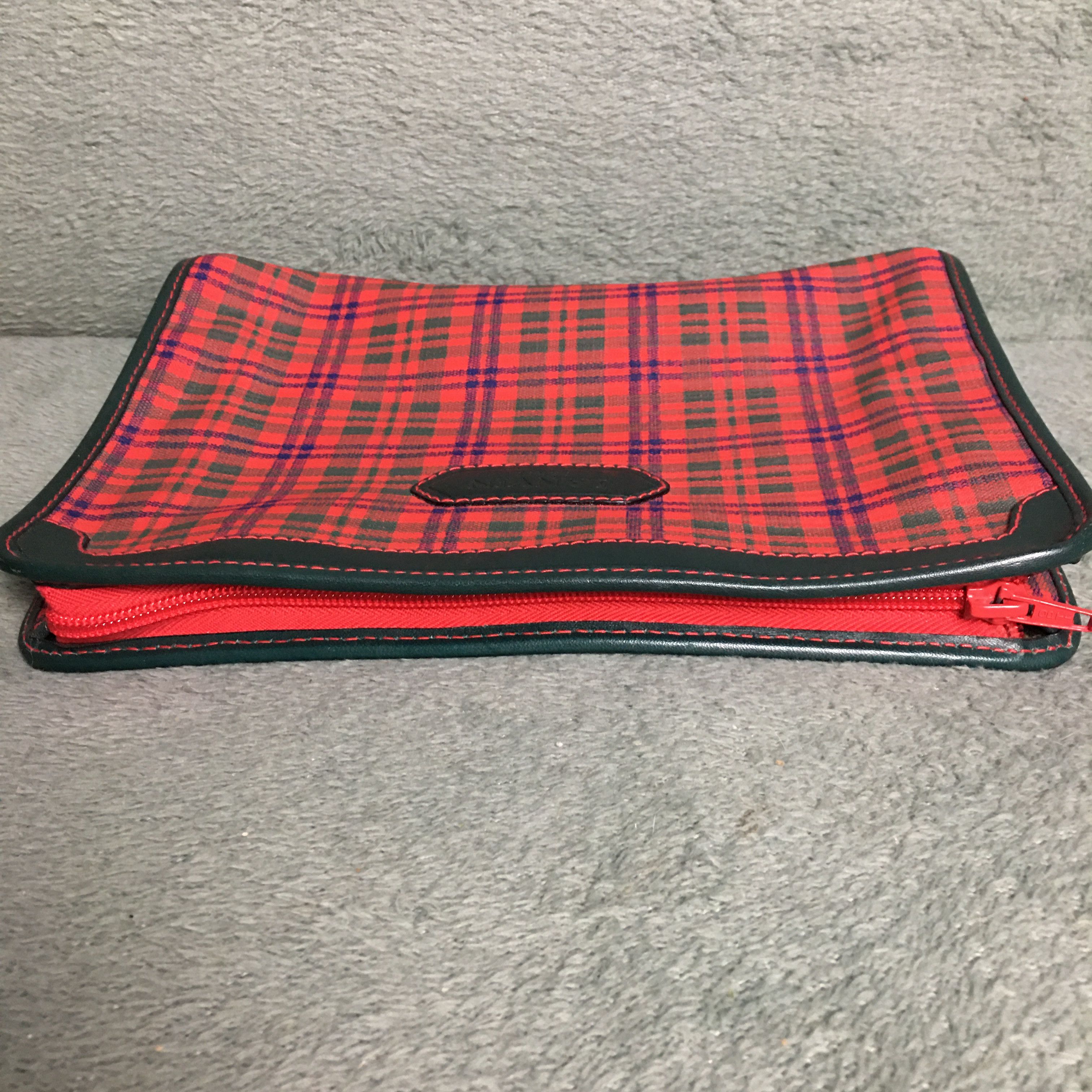 Lanvin LANVIN Paris Vintage Red Checkered Clutch Bag Size ONE SIZE - 4 Thumbnail
