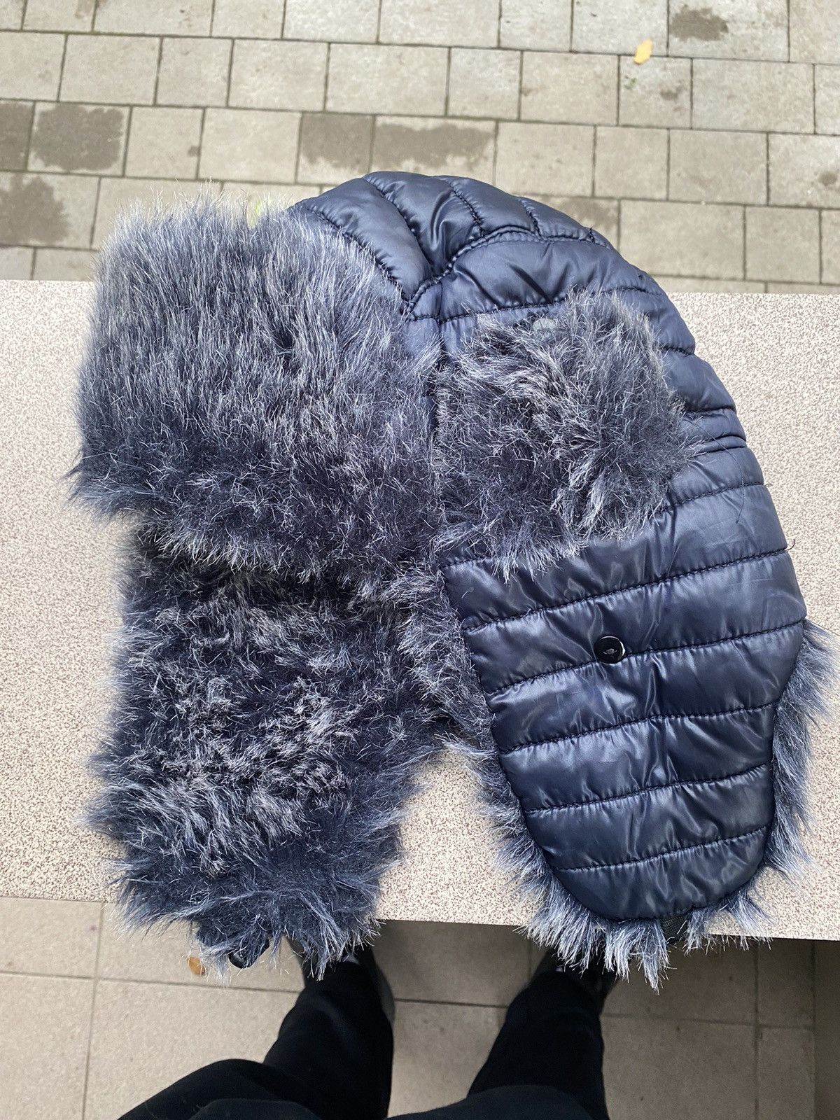 Hysteric Glamour × Vintage Crazy Y2k Mohair Fuzzy Hat Ushanka Punk Puffer Size ONE SIZE - 3 Thumbnail