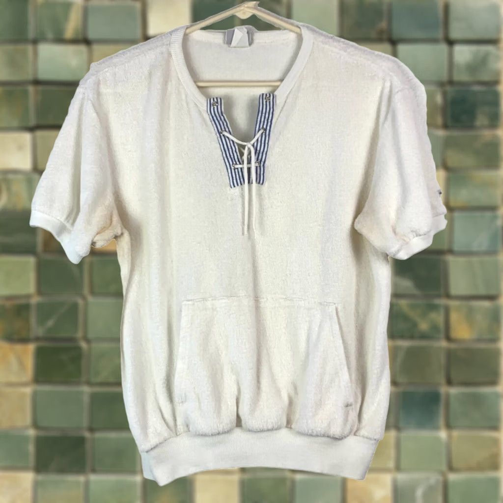 Bill Blass VINTAGE Bill Blass White Short Sleeve T-Shirt Mens M 40" Chest 80s 70s Shirt, Breathable, All Seasons Size US M / EU 48-50 / 2 - 1 Thumbnail