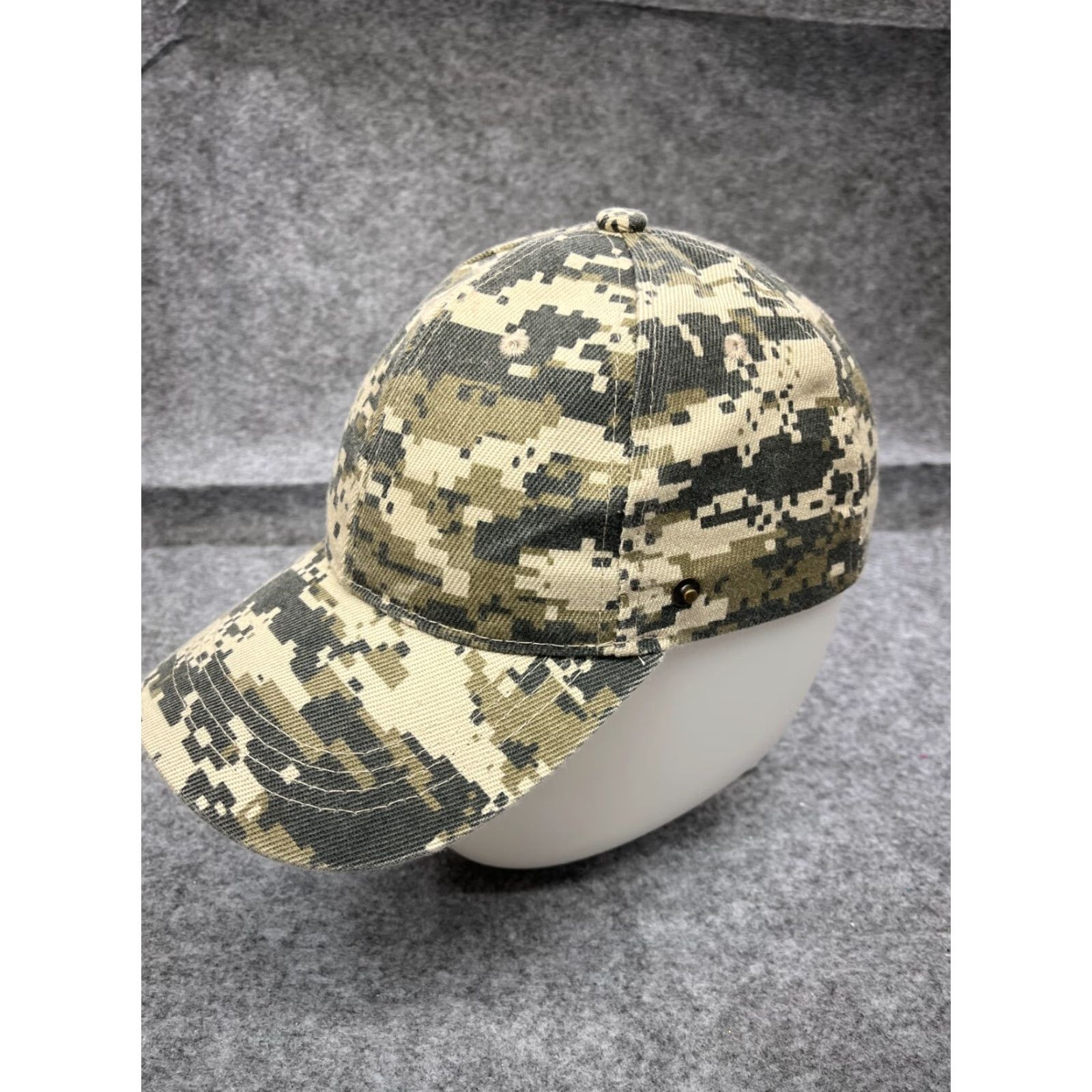 Vintage Camouflage Baseball Cap Adjustable Adult One Size Green Acrylic Outdoor Sports Mens Size ONE SIZE - 4 Thumbnail