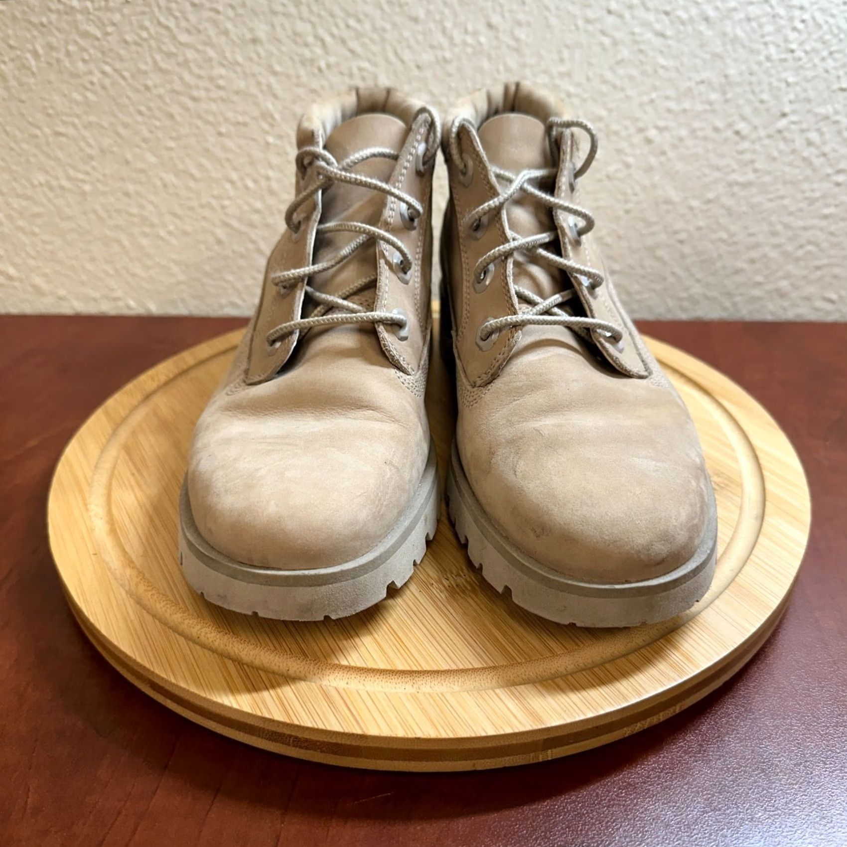 Timberland Timberland Boots Womens 6W Beige Mid Suede Lite Nellie Chukka Ankle Nubuck Tan - Boots - Women - Beige - W - Suede - Ankle - 6W Size US 6 / IT 36 - 2 Thumbnail