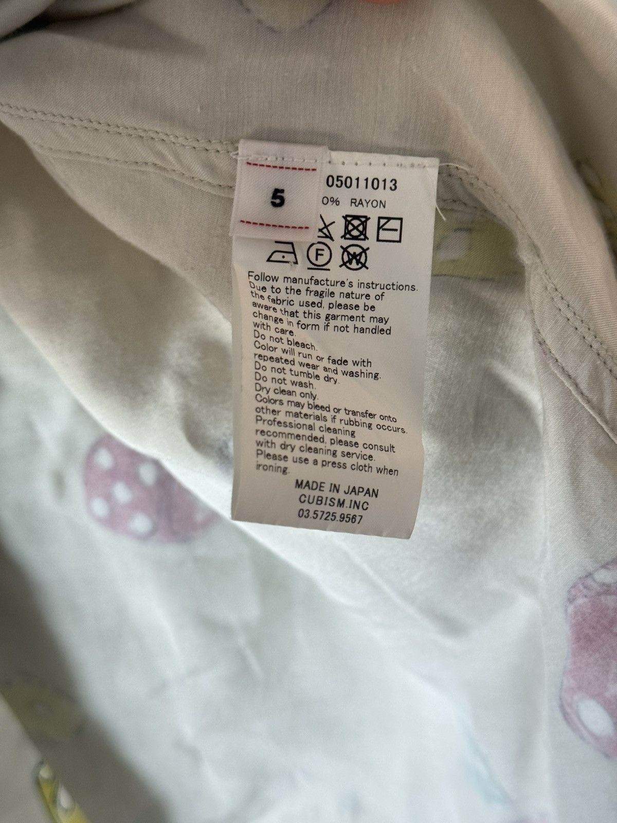 Visvim SS21 Wallis Hart Dice Oversized Shirt Size 5