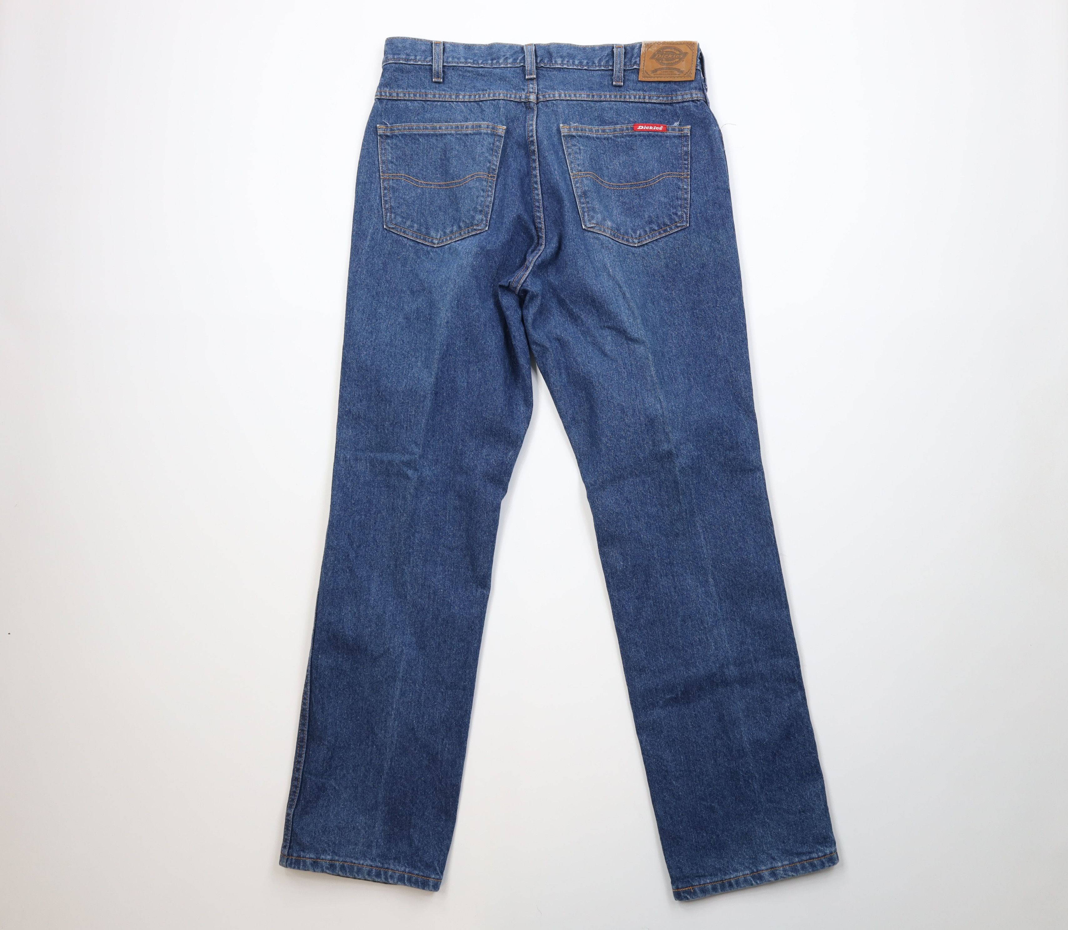 Dickies Vintage 90s Dickies Straight Leg Denim Jeans Blue Cotton Size US 34 / EU 50 - 8 Thumbnail