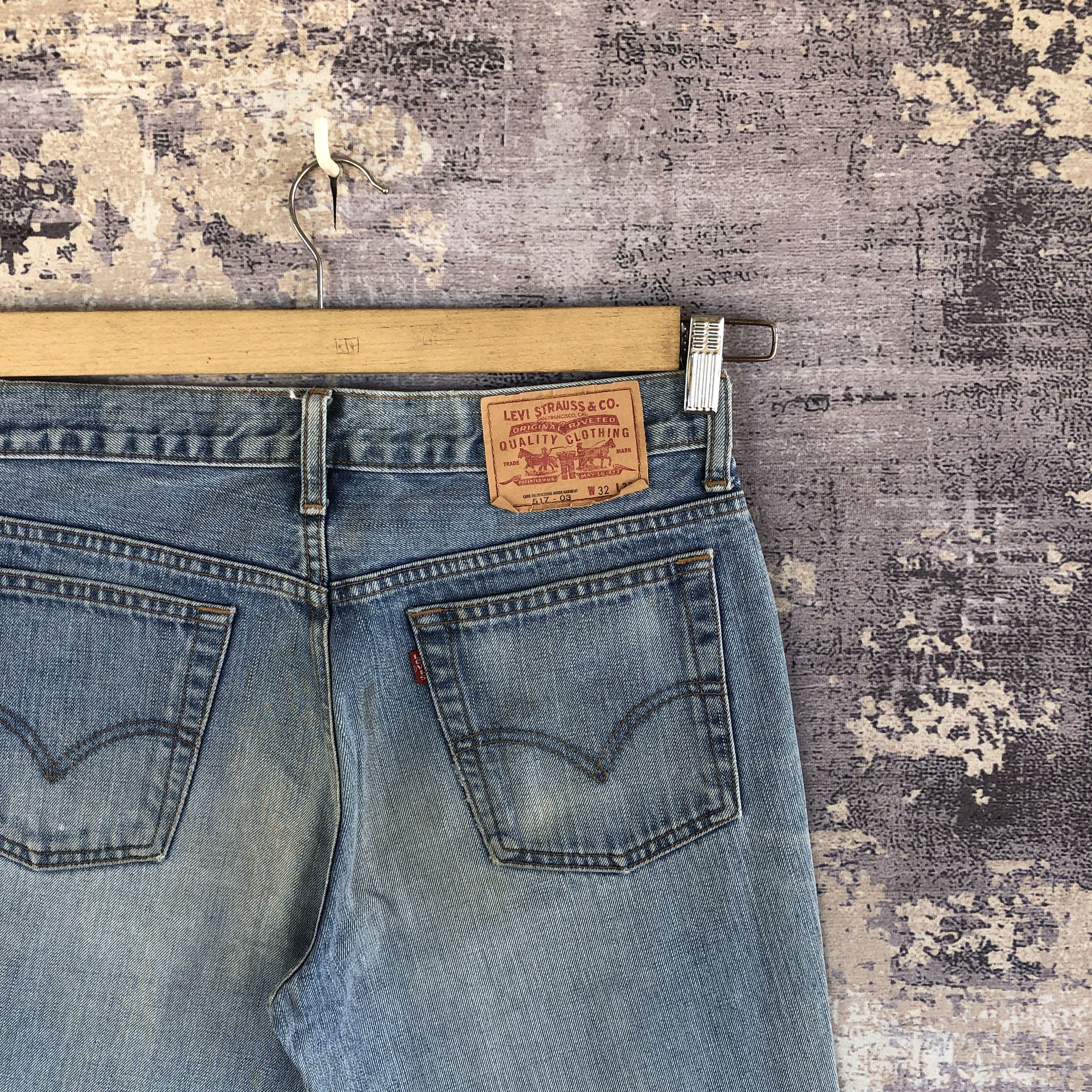 If Six Was Nine Vintage Levis 517 Boot Cut Jeans Flare Denim Wide Leg Pants Size US 32 / EU 48 - 5 Thumbnail
