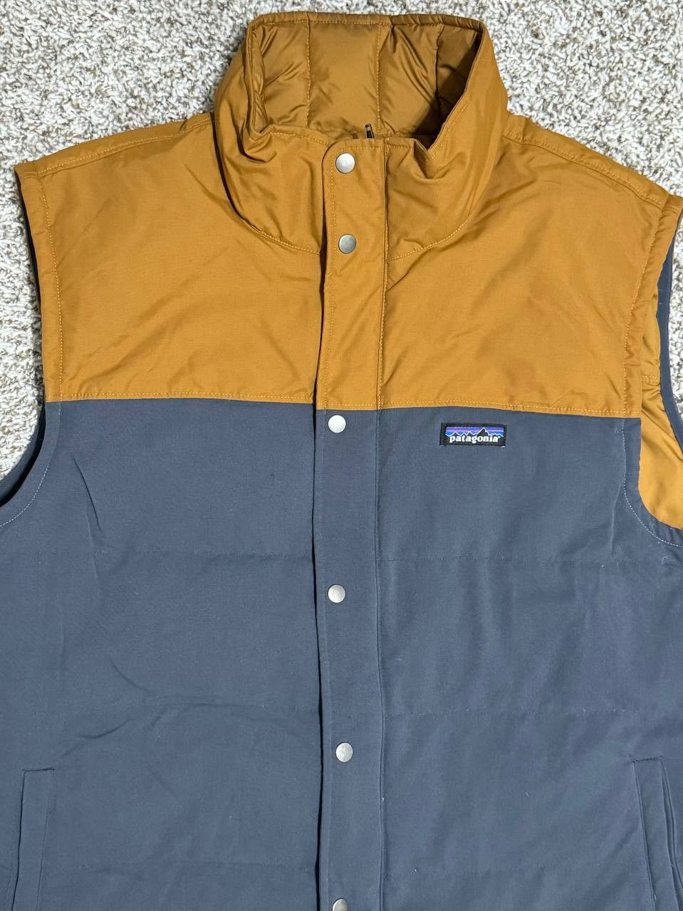 PATAGONIA Mens Puffer outlet Colorblock Vest Sz US L