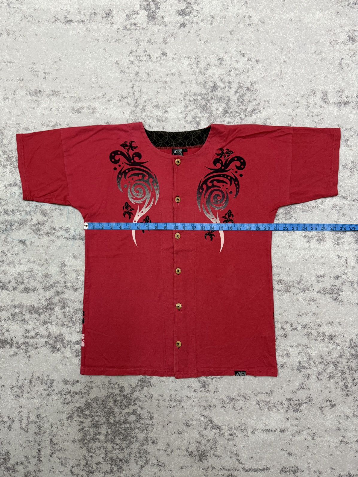 Japanese Brand Vintage No wave no life sukajan button up shirt Size US S / EU 44-46 / 1 - 15 Thumbnail