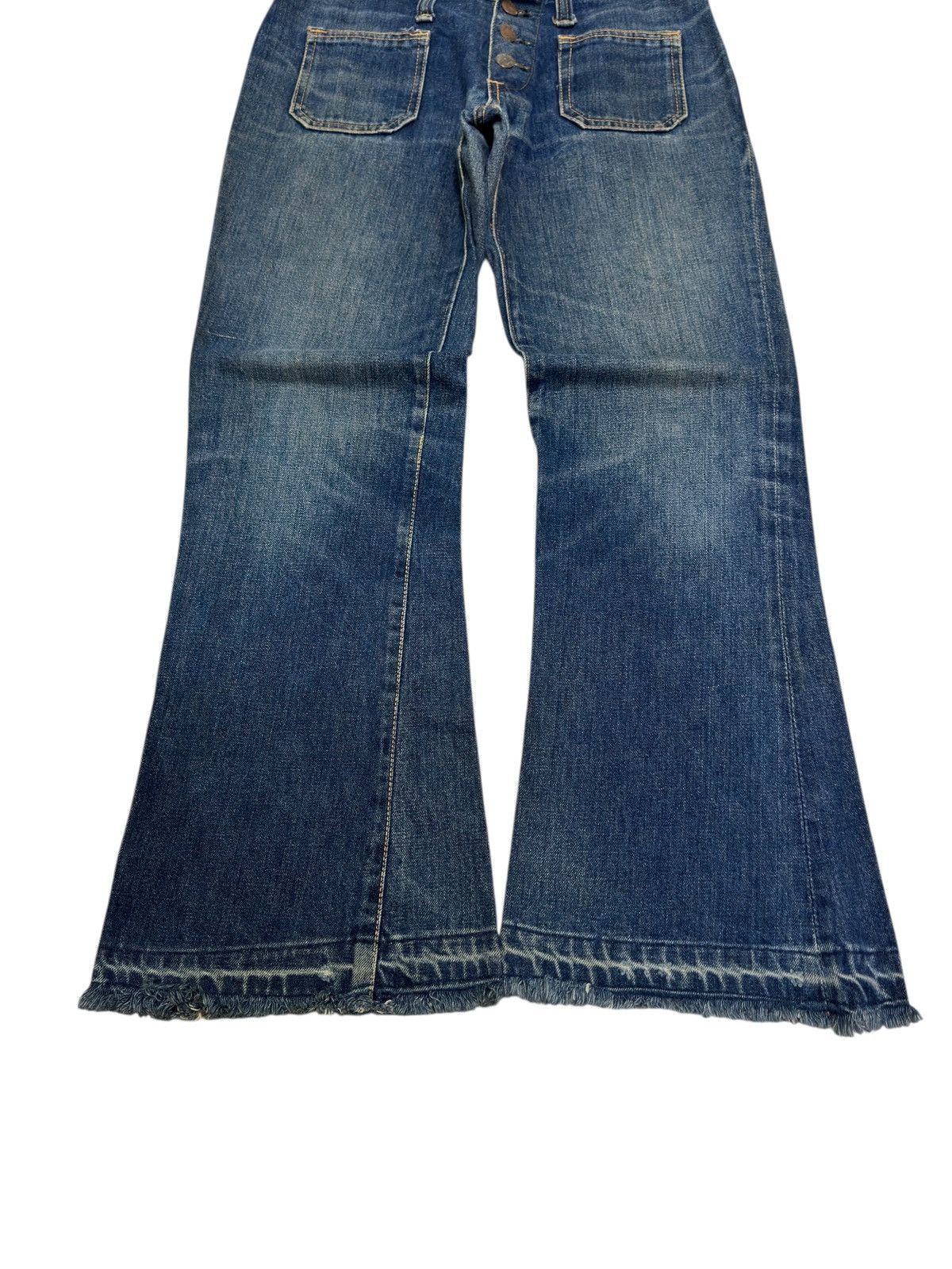 Hysteric Glamour Mc Campbell Release Hem Flare Denim Shorter Inseam Fit Size US 30 / EU 46 - 6 Thumbnail