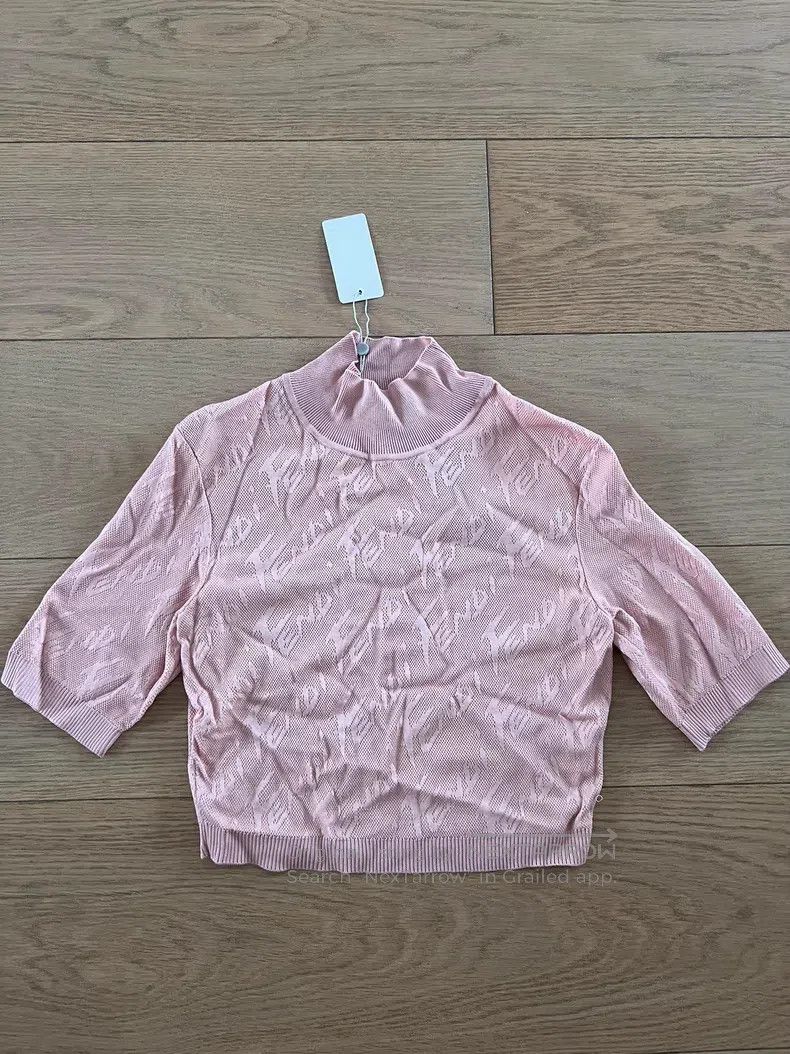 Fendi Fendi Pink high-necked short-sleeve top Size S / US 4 / IT 40 - 2 Thumbnail