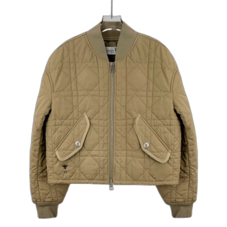 Christian Dior Brown Diamond Pattern Jacket-2506