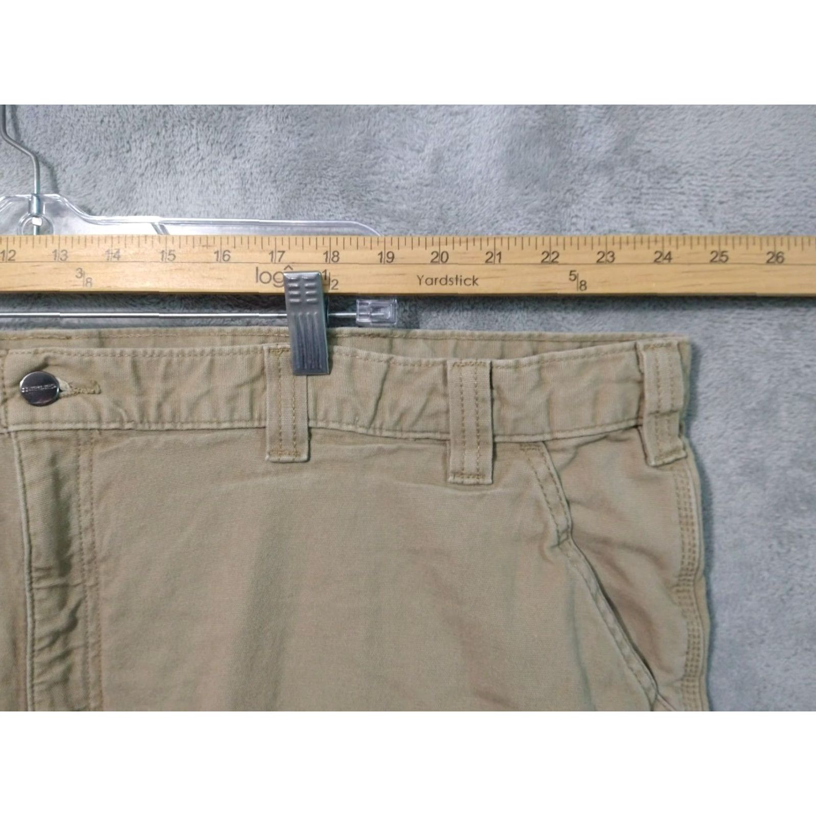 Carhartt Carhartt Pants Mens 50x32 Beige Rigby Lined Relaxed Straight Canvas Rugged Flex Chino Casual Workwear Big & Tall 50 Beige Mens Pants Size US 34 / EU 50 - 3 Thumbnail