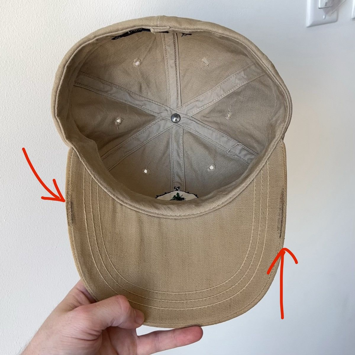 Polo Ralph Lauren Vintage Sportsman Tree Fitted Hat Size M MiUSA Long Bill Size ONE SIZE - 8 Thumbnail