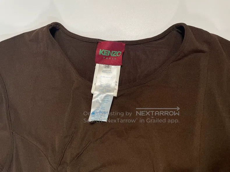 Kenzo Kenzo Brown Embroidered Dress Size XS / US 0-2 / IT 36-38 - 3 Thumbnail