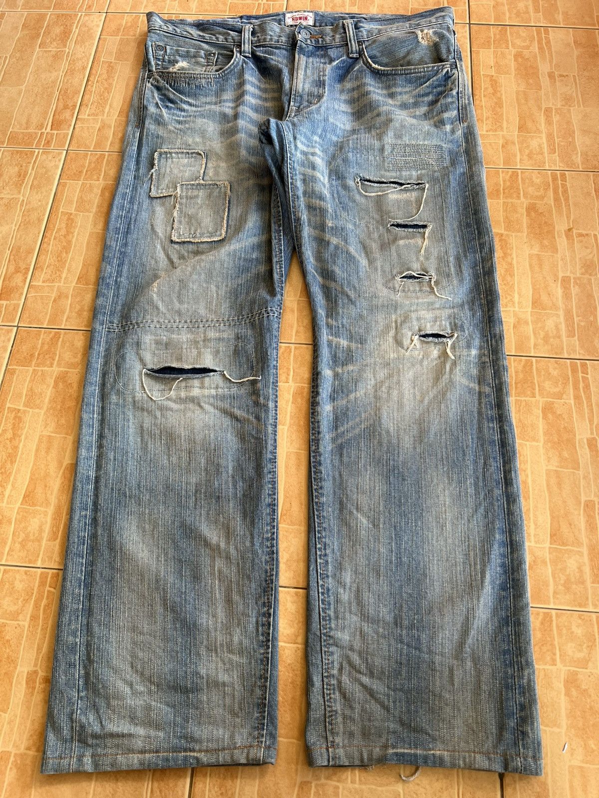 Edwin Vintage Edwin Distress Mud Wash Jean Size US 38 / EU 54 - 1 Thumbnail