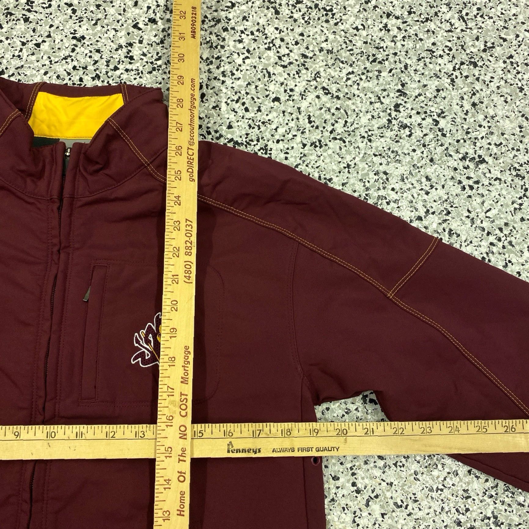 Nike VINTAGE Nike Team Jacket Womens S Full Zip Maroon Red/Arizona State Sun Devils Classic Outdoor Sports Size S / US 4 / IT 40 - 2 Thumbnail