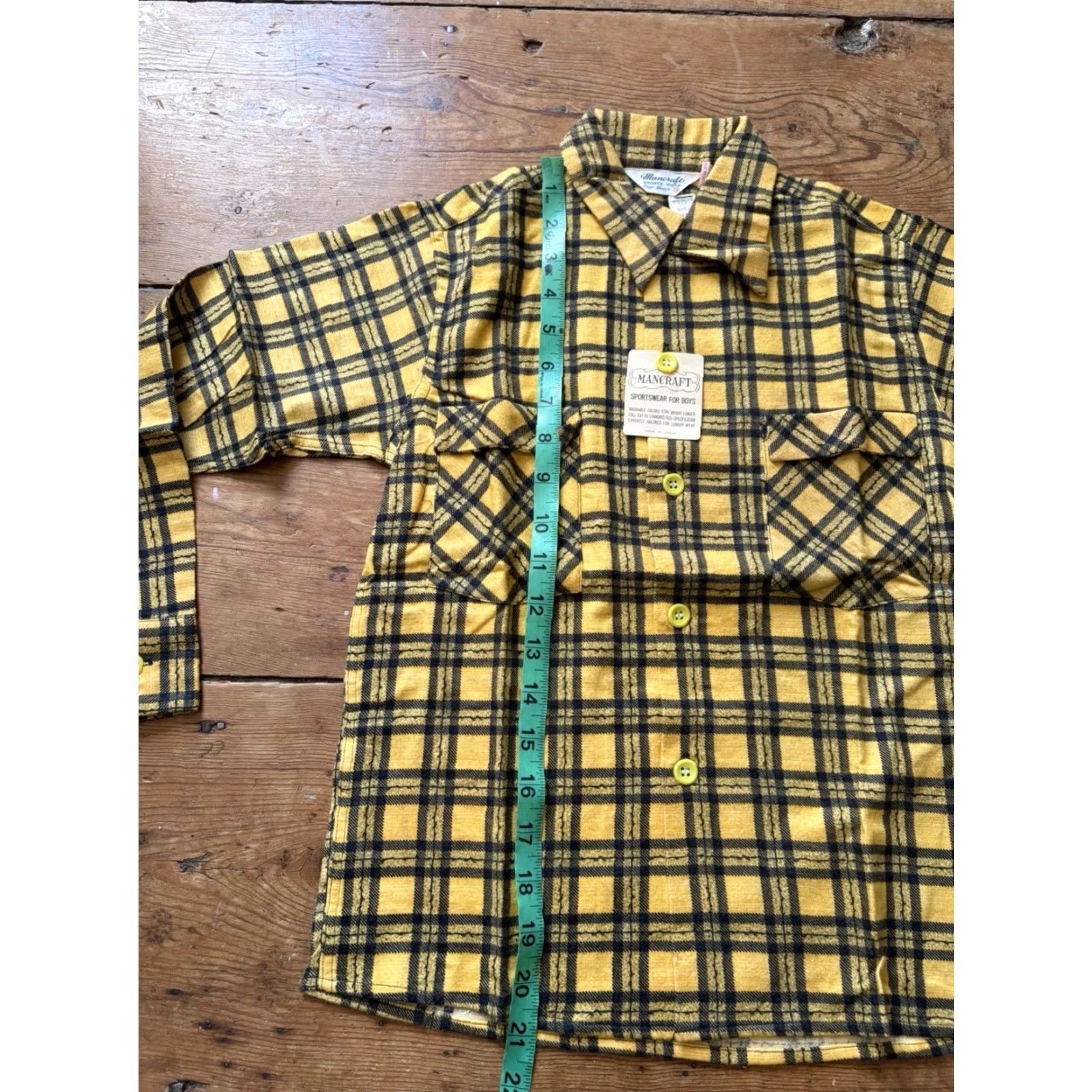 Vintage VTG 1950s NOS Plaid Flannel Boys Shirt Newberry Rockabilly Size 10 Red Rare 50s Size US M / EU 48-50 / 2 - 7 Thumbnail