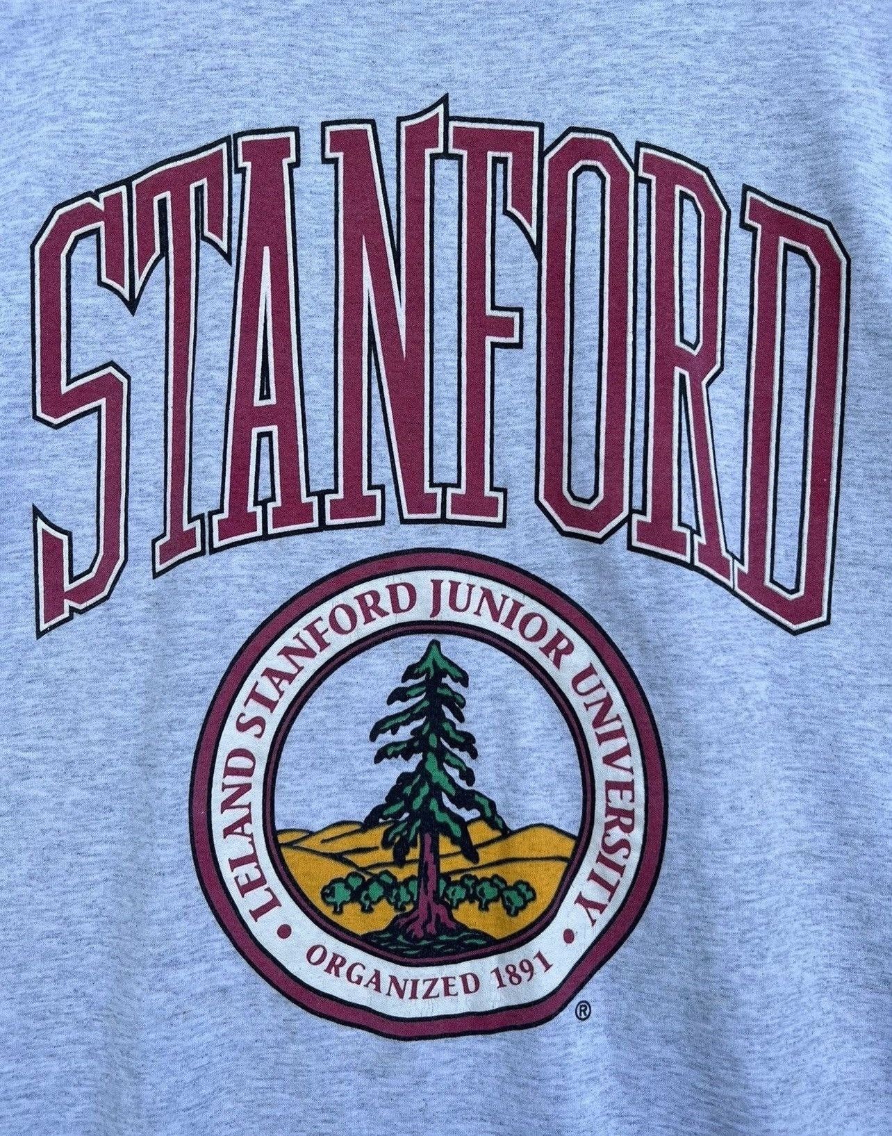 Vintage Vintage 90s Stanford University Collage Tee Made In Usa Size US XL / EU 56 / 4 - 5 Thumbnail