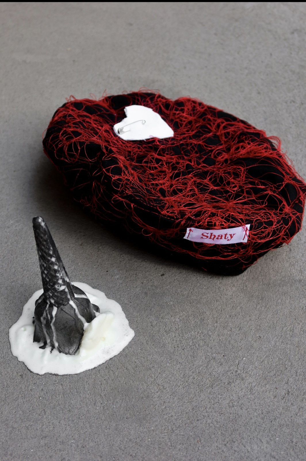 Other Handmade Upcycled Beret by Shaty Studio Size ONE SIZE - 1 Thumbnail