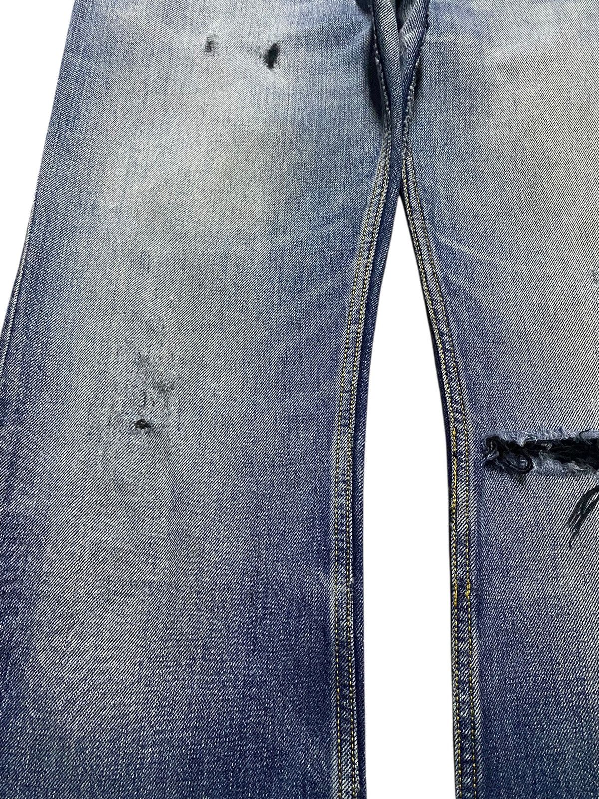 Diesel Black Gold Vintage Diesel Blue Wash Distressed Bootcut Jeans Alter Size US 30 / EU 46 - 7 Thumbnail