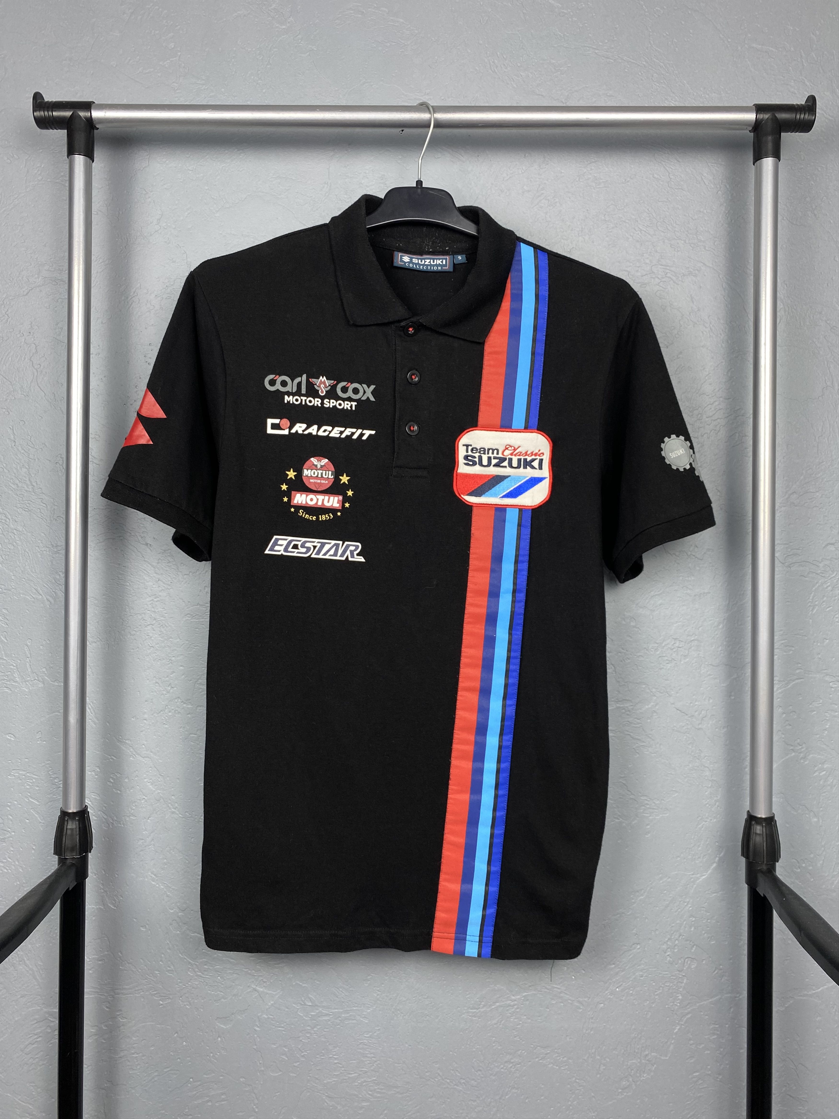 Japanese Brand × Vintage Suzuki Racing Team Vintage Mens Polo Shirt Y2K Size US S / EU 44-46 / 1 - 1 Thumbnail