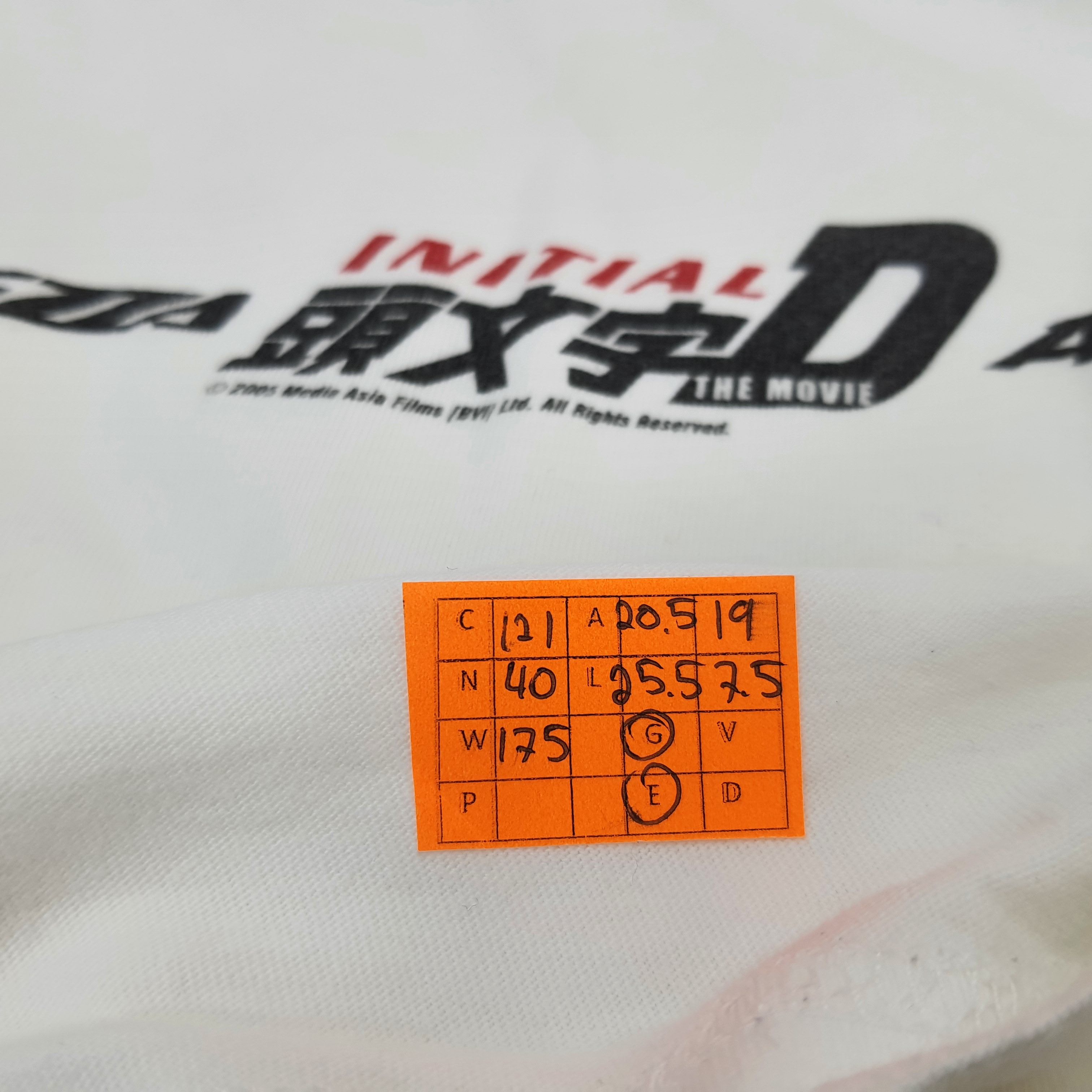 Japanese Brand Vintage Initial D Japanese Movie Racing T-shirt Size US M / EU 48-50 / 2 - 8 Thumbnail