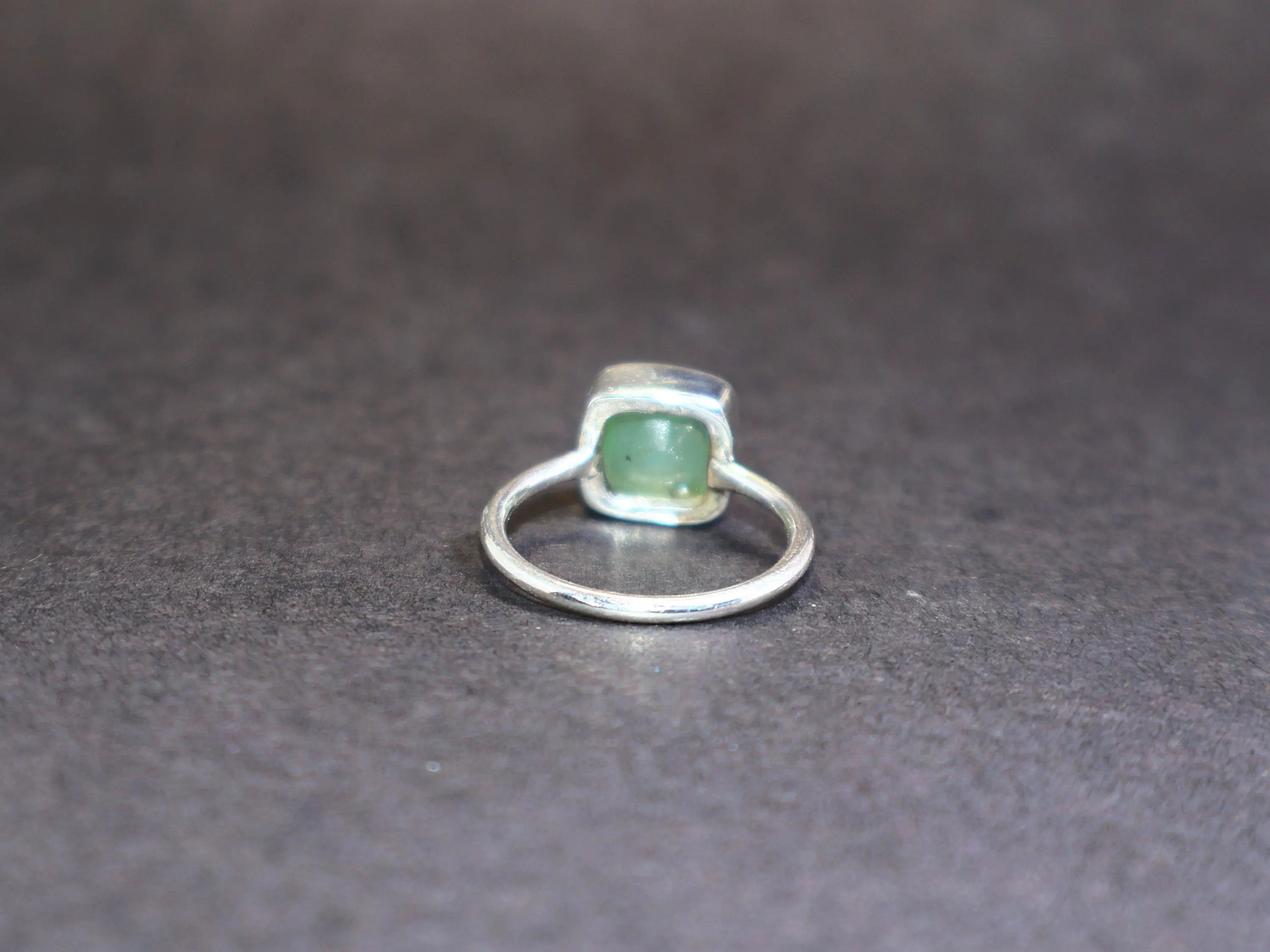 Handmade Aqua Chalcedony Ring, Sterling Silver Ring, Handmade Ring, Size ONE SIZE - 4 Thumbnail