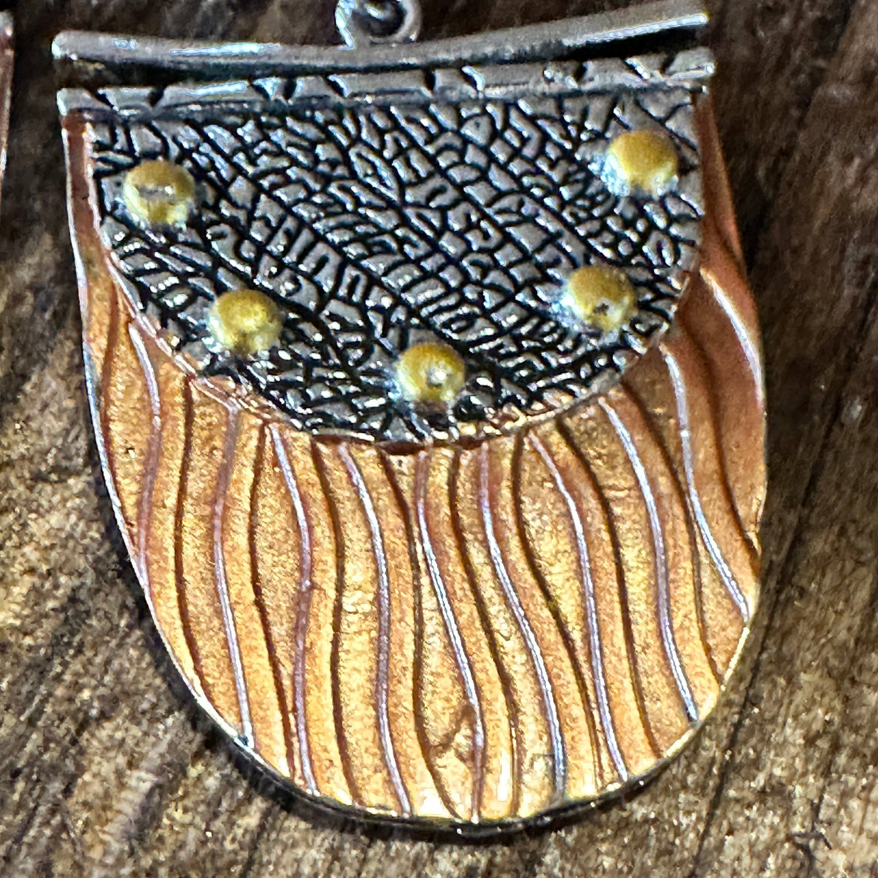 Other Handcrafted Bohemian Copper Dangle Earrings, Retro Ethnic St Size ONE SIZE - 7 Thumbnail