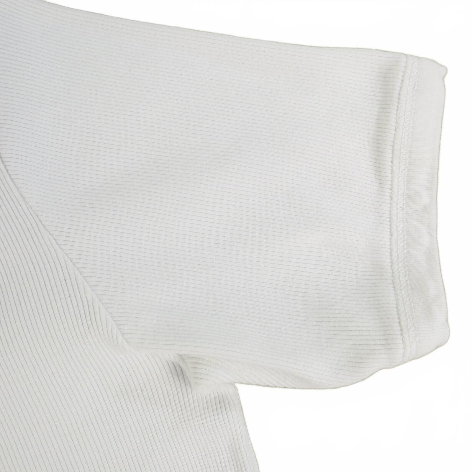 BKE BKE White Ribbed Cotton T-Shirt Size S Size US S / EU 44-46 / 1 - 3 Thumbnail