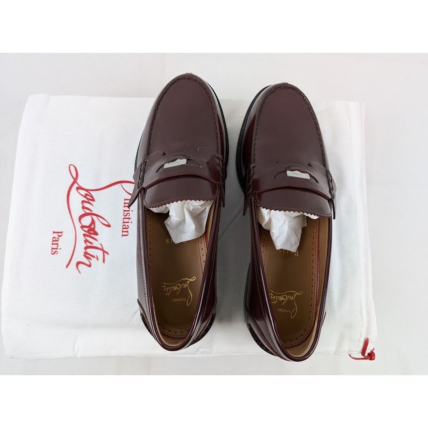 Christian Louboutin o1rshd1 Penny Flat Shoes in Bordeaux Size US 8 / EU 41 - 5 Thumbnail
