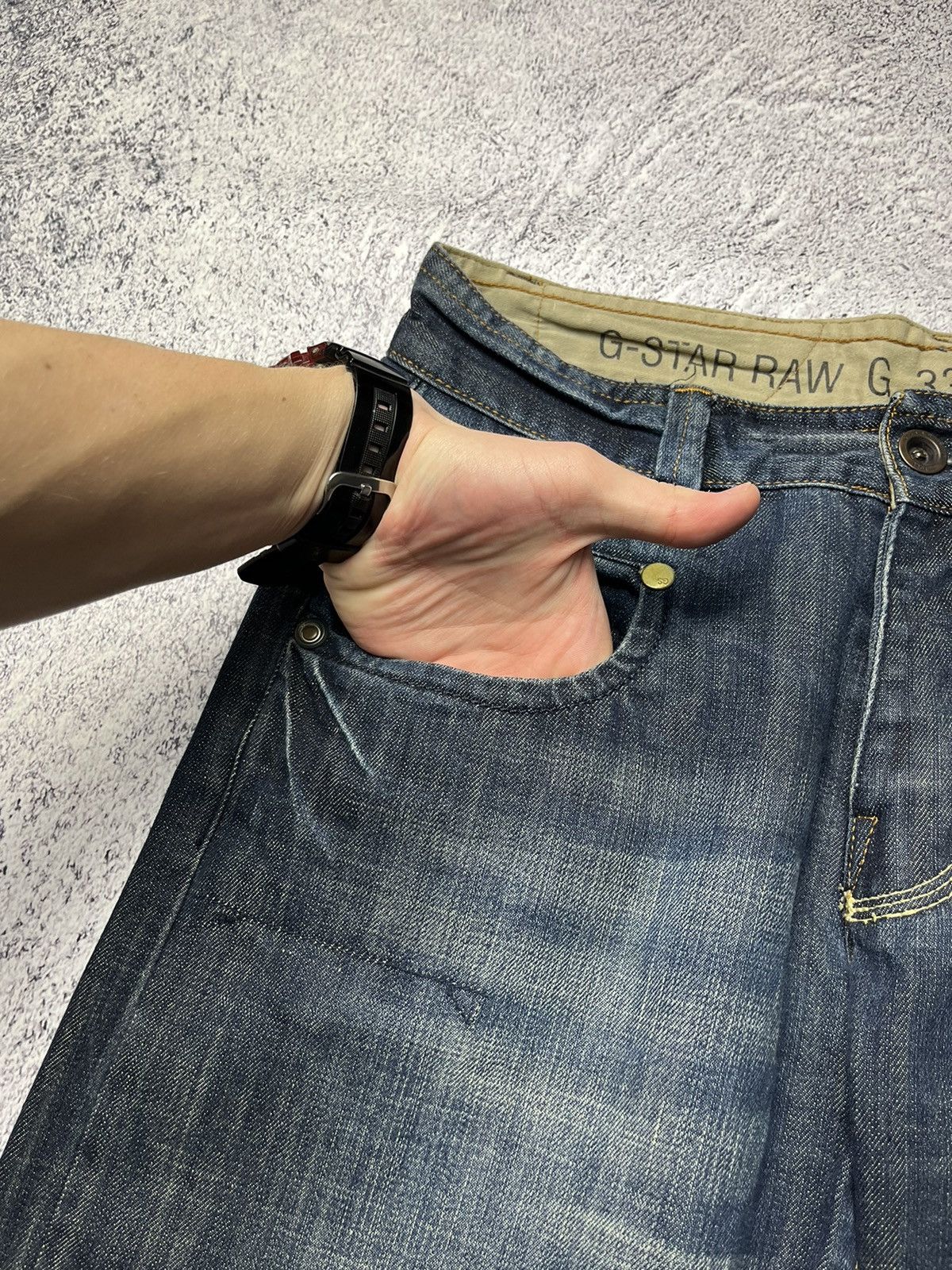 G-Star Vintage G Star Raw Denim Knee Avant Garde Pants / Jeans Rare Size US 34 / EU 50 - 19 Thumbnail