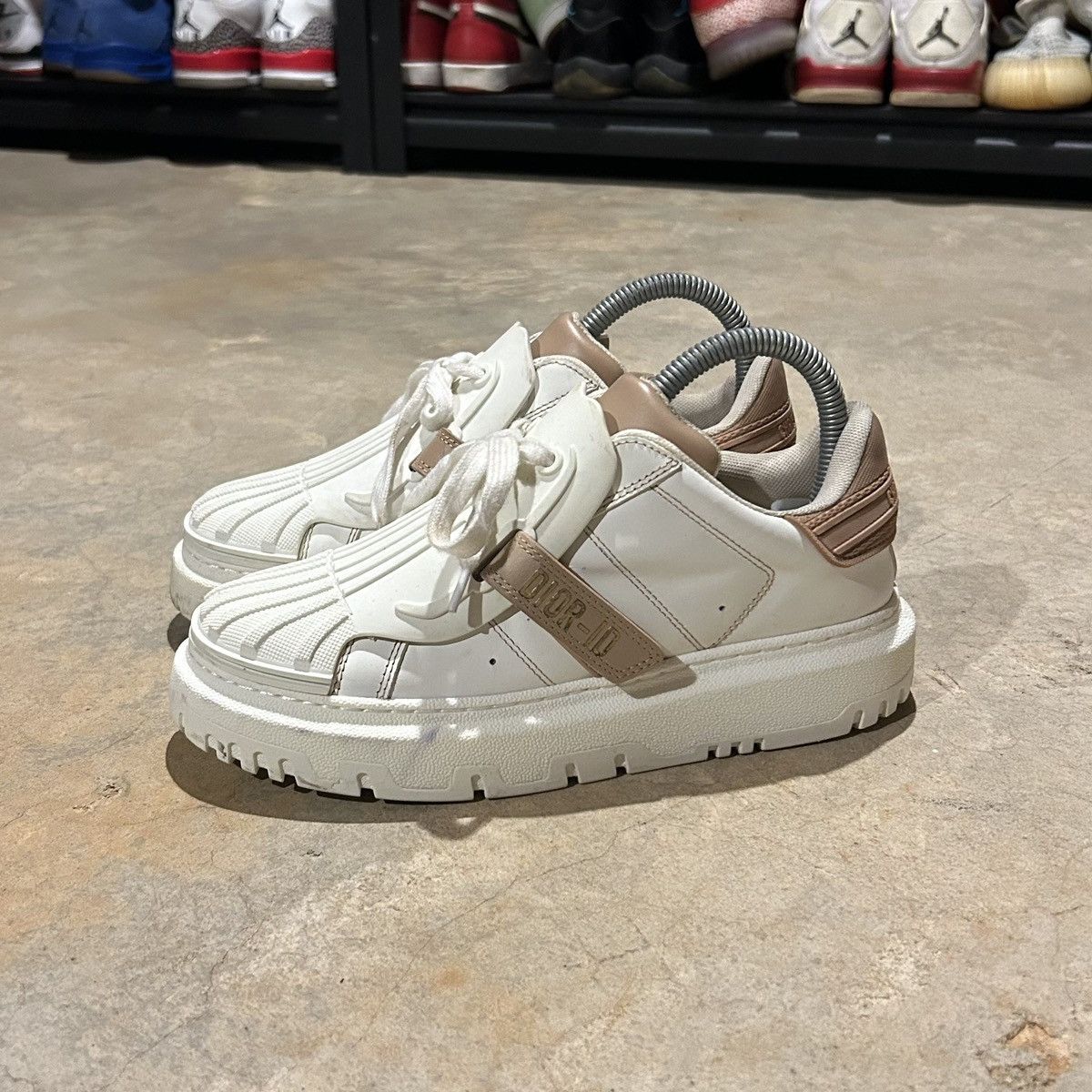 Christian Dior Monsieur × Designer × Dior Dior ID Calfskin Leather Platform Shoes White/Nude US 5.5 Size US 5.5 / EU 38 - 2 Thumbnail