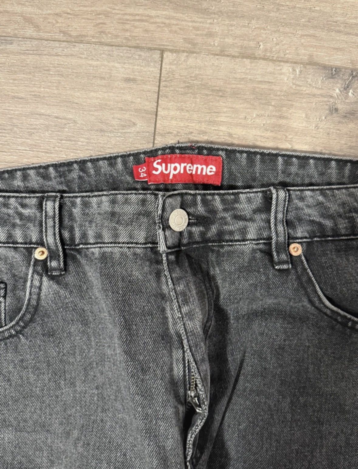 Supreme Supreme NY Baggy Denim Black Washed Size US 34 / EU 50 - 3 Thumbnail