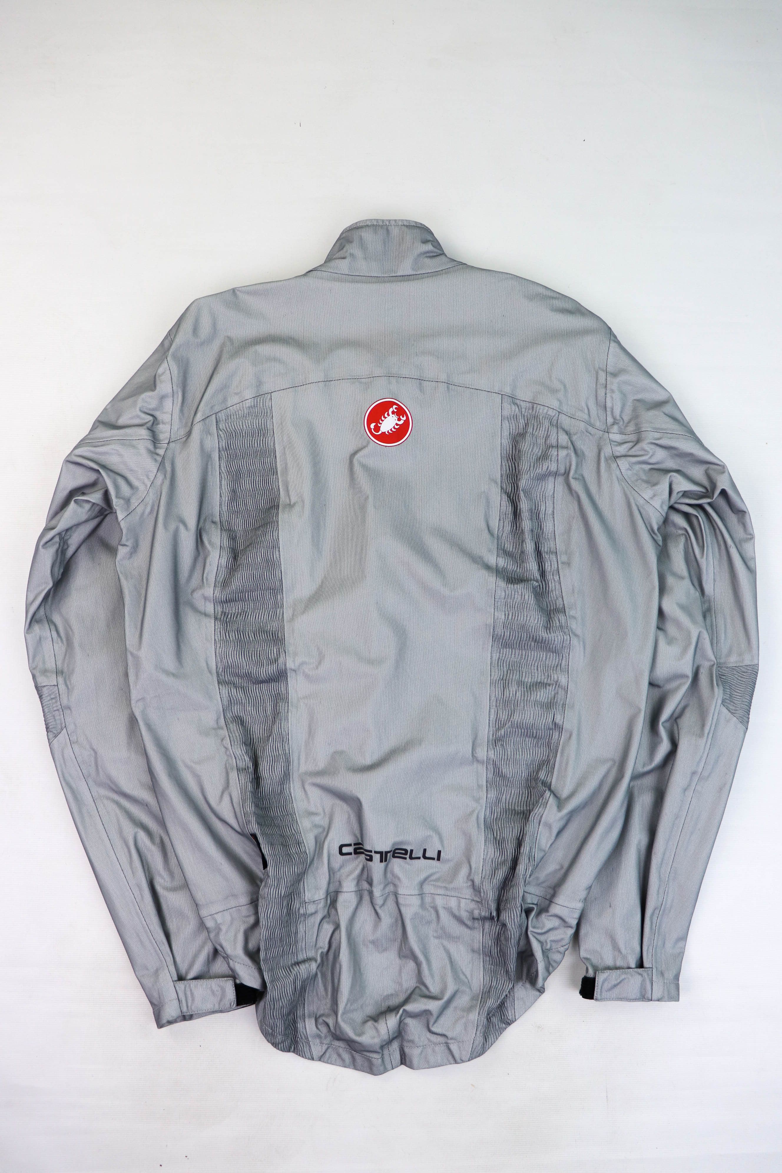 Other CASTELLI Event Waterproof Fabric Silver Gray Cycling Jacket Size US L / EU 52-54 / 3 - 2 Thumbnail