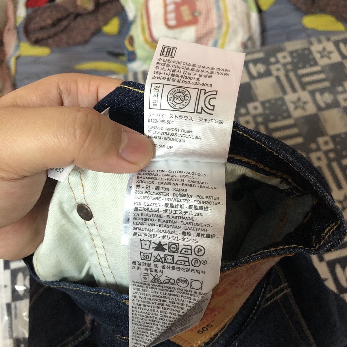 Levi's Levis 505 Blue Denim Pants #A2619 Size US 34 / EU 50 - 25 Thumbnail