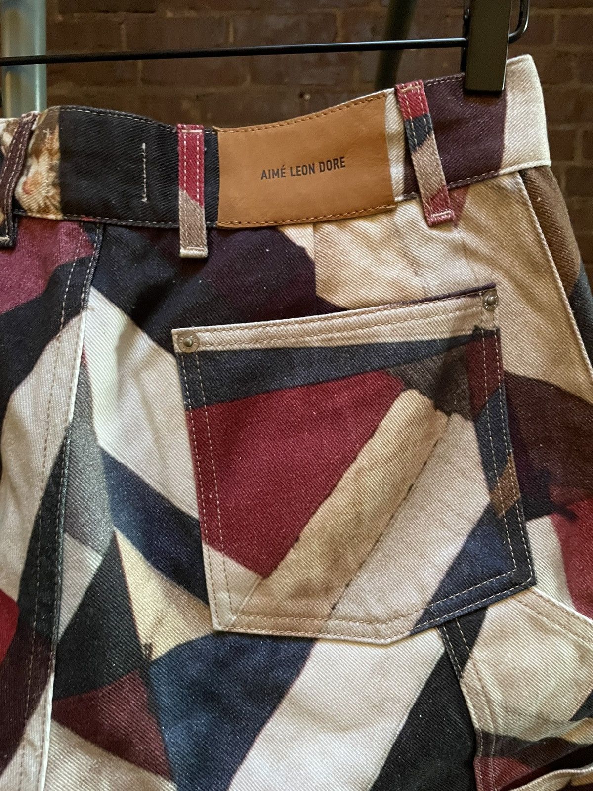 Aime Leon Dore ALD Quilt Print Double Knee Pant Size US 30 / EU 46 - 4 Thumbnail