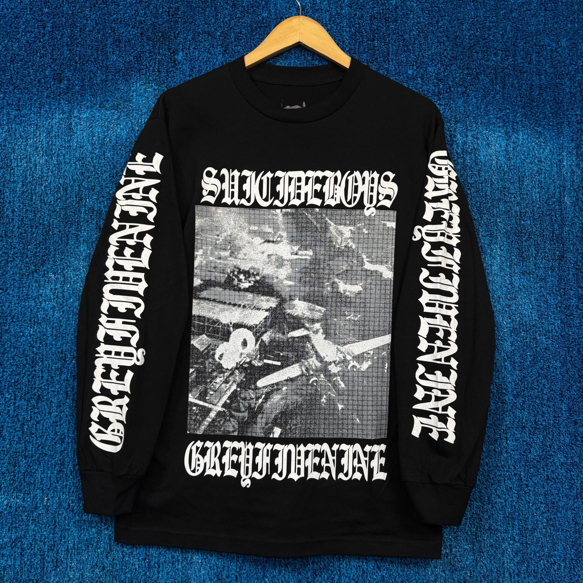 G59 Records × Rap Tees Suicide boys grey day long sleeve tee Camo
