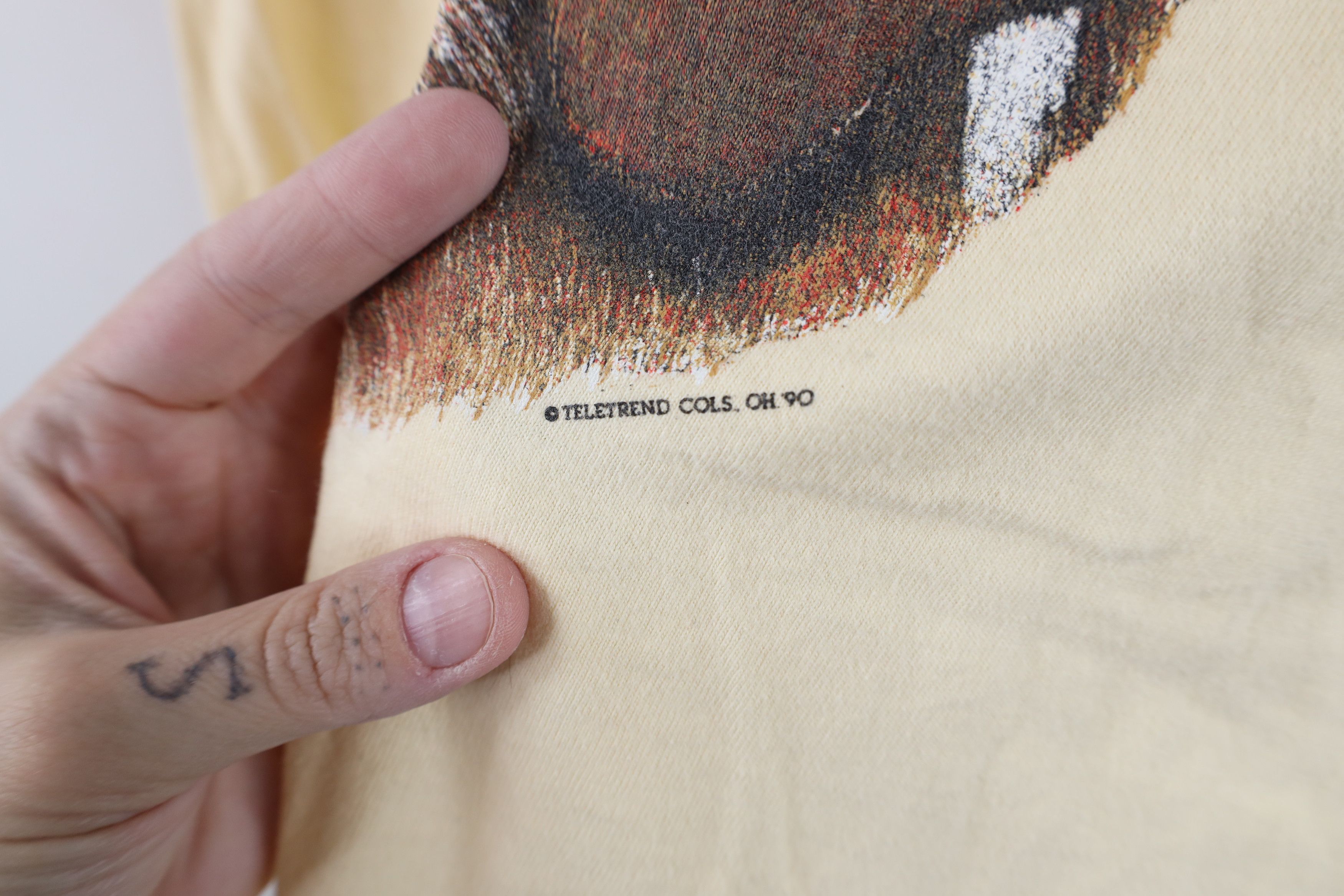 Vintage Vintage 90s Spaniel Dog Puppy Short Sleeve T-Shirt USA Size L / US 10 / IT 46 - 8 Thumbnail