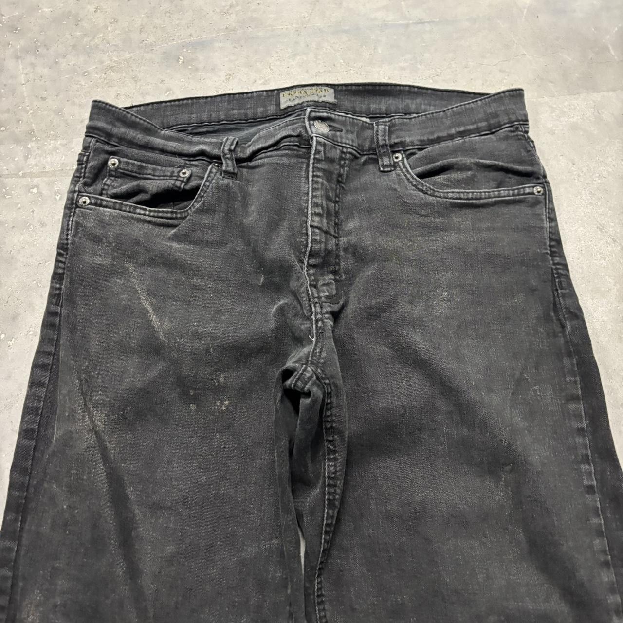 Japanese Brand × Vintage Crazy Vintage Y2K/2000s Grunge Black Skater Denim Jeans! Size US 34 / EU 50 - 5 Thumbnail