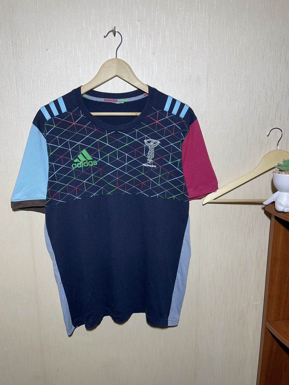 Adidas Adidas Harlequins rugby T shirt Size US L / EU 52-54 / 3 - 1 Thumbnail