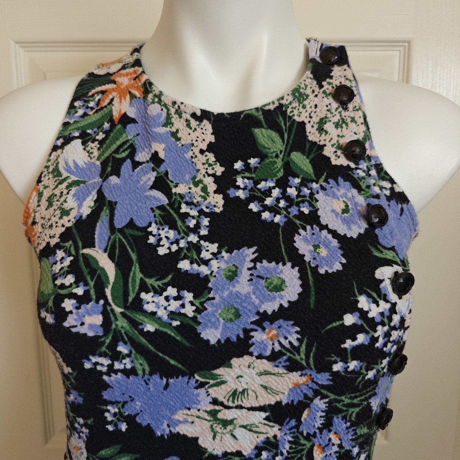 Anthropologie Maeve Brenner Floral Print Peplum Tank Top sz S Size S / US 4 / IT 40 - 2 Thumbnail