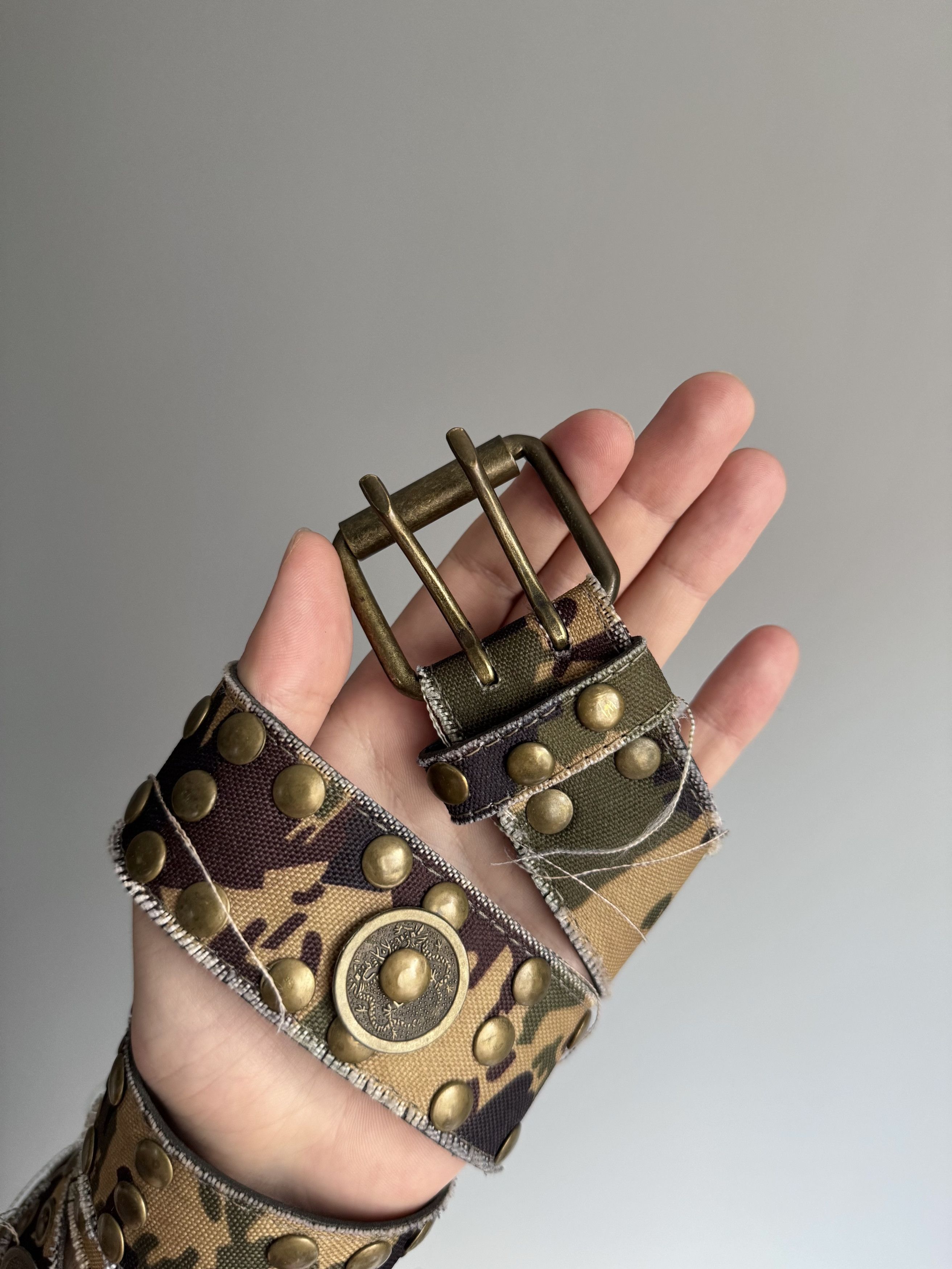 Japanese Brand Vintage Avant-Garde Y2K Distressed Japanese Style Camo belt Size ONE SIZE - 3 Thumbnail