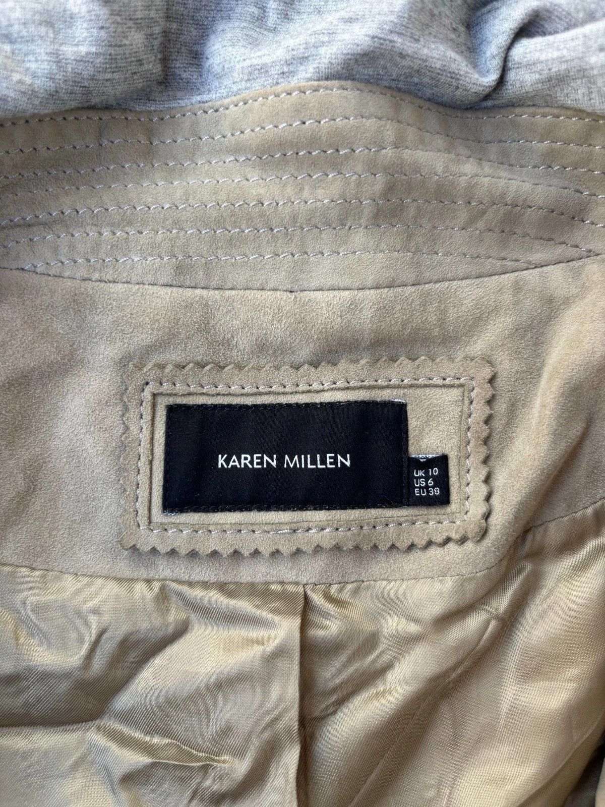 Yohji Yamamoto 00s Archive Assymetrical Rick Owens Vibe! Suede Jacket Size S / US 4 / IT 40 - 9 Thumbnail