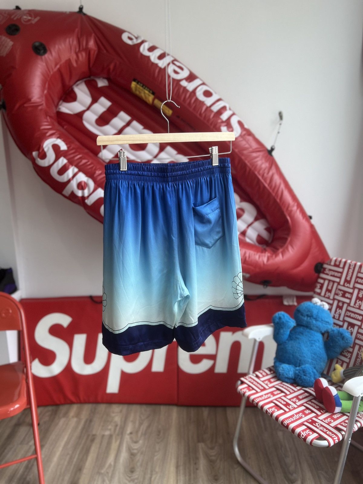 Casablanca Casablanca Place Vendome Silk Shorts Blue Gradient Size US 32 / EU 48 - 2 Thumbnail